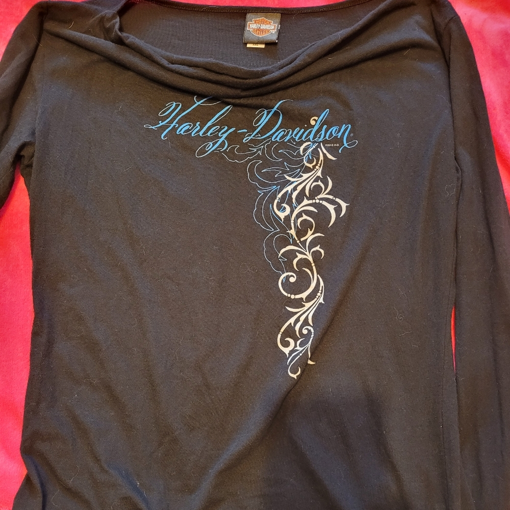 Harley Davidson long sleeve boat neck size xxl